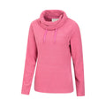 Dark Pink - Side - Mountain Warehouse Womens-Ladies Hebridean Cowl Neck Fleece Top