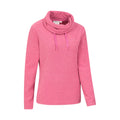 Dark Pink - Lifestyle - Mountain Warehouse Womens-Ladies Hebridean Cowl Neck Fleece Top