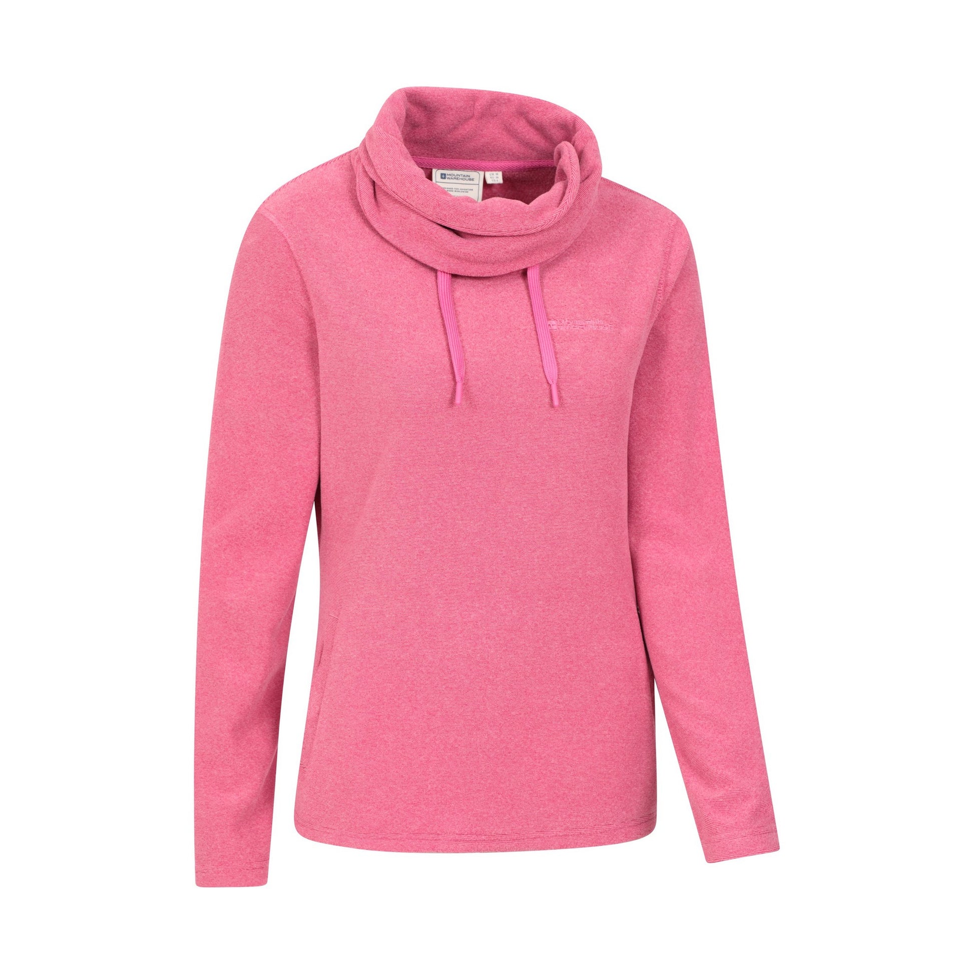 Dark Pink - Lifestyle - Mountain Warehouse Womens-Ladies Hebridean Cowl Neck Fleece Top