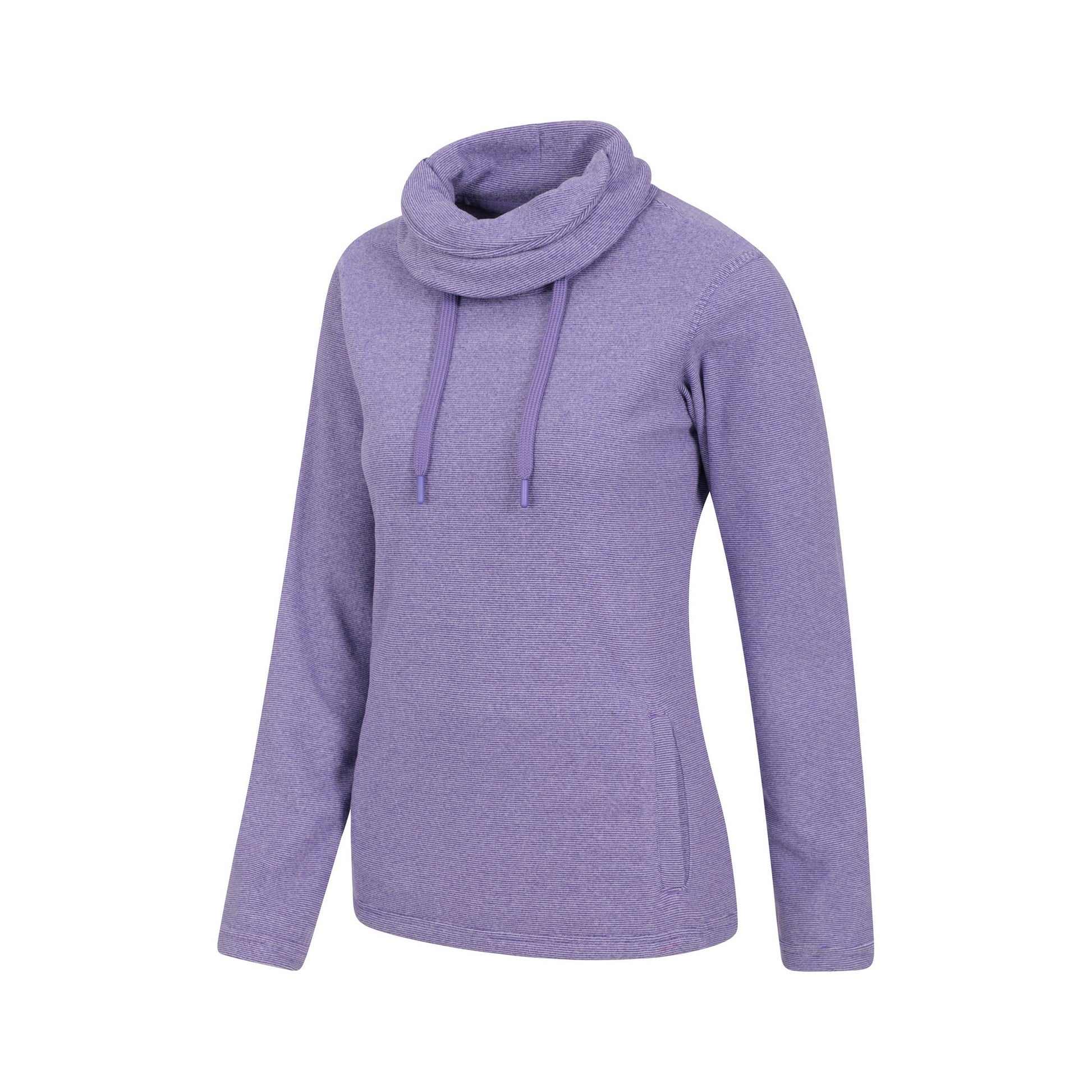 Grape - Side - Mountain Warehouse Womens-Ladies Hebridean Cowl Neck Fleece Top