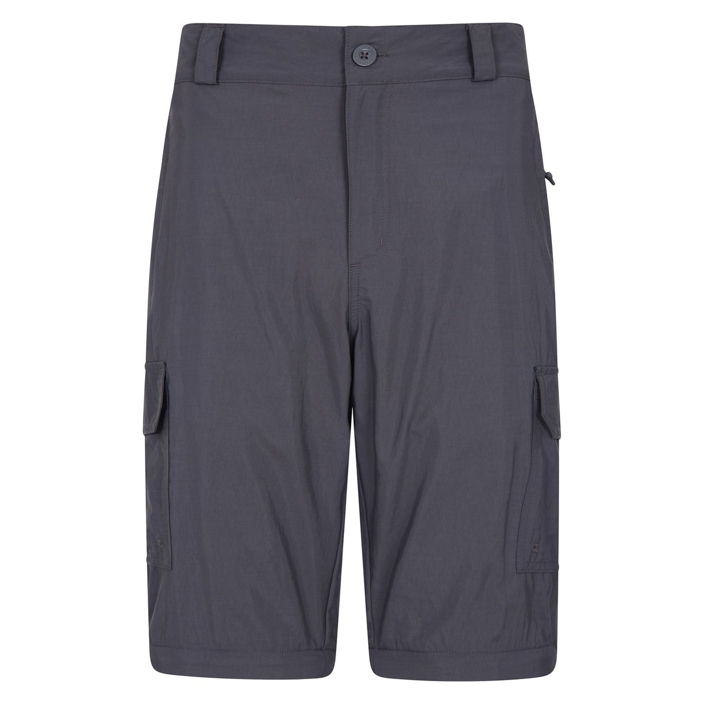Grey - Front - Mountain Warehouse Mens Explore Cargo Shorts