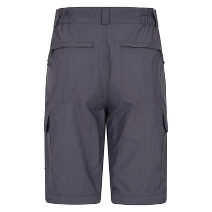 Grey - Back - Mountain Warehouse Mens Explore Cargo Shorts