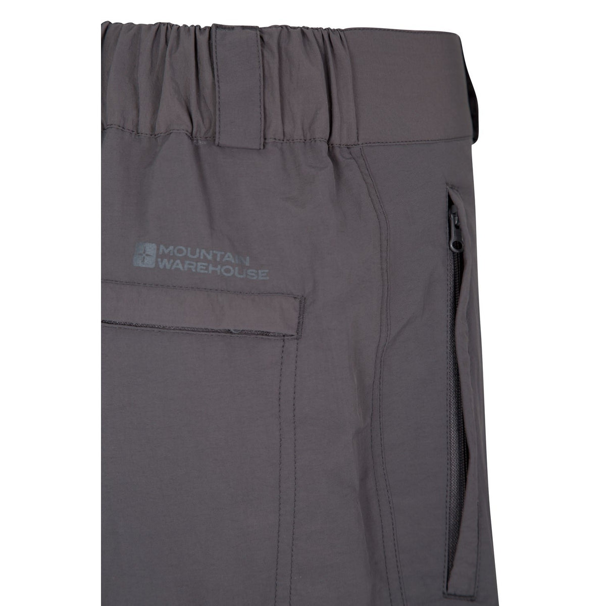 Grey - Close up - Mountain Warehouse Mens Explore Cargo Shorts