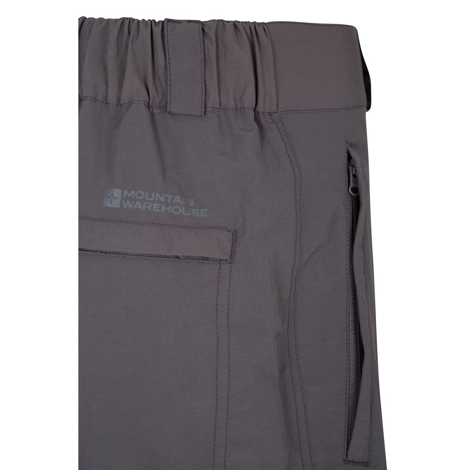 Grey - Close up - Mountain Warehouse Mens Explore Cargo Shorts