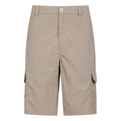Beige - Front - Mountain Warehouse Mens Explore Cargo Shorts