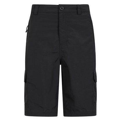 Black - Front - Mountain Warehouse Mens Explore Cargo Shorts