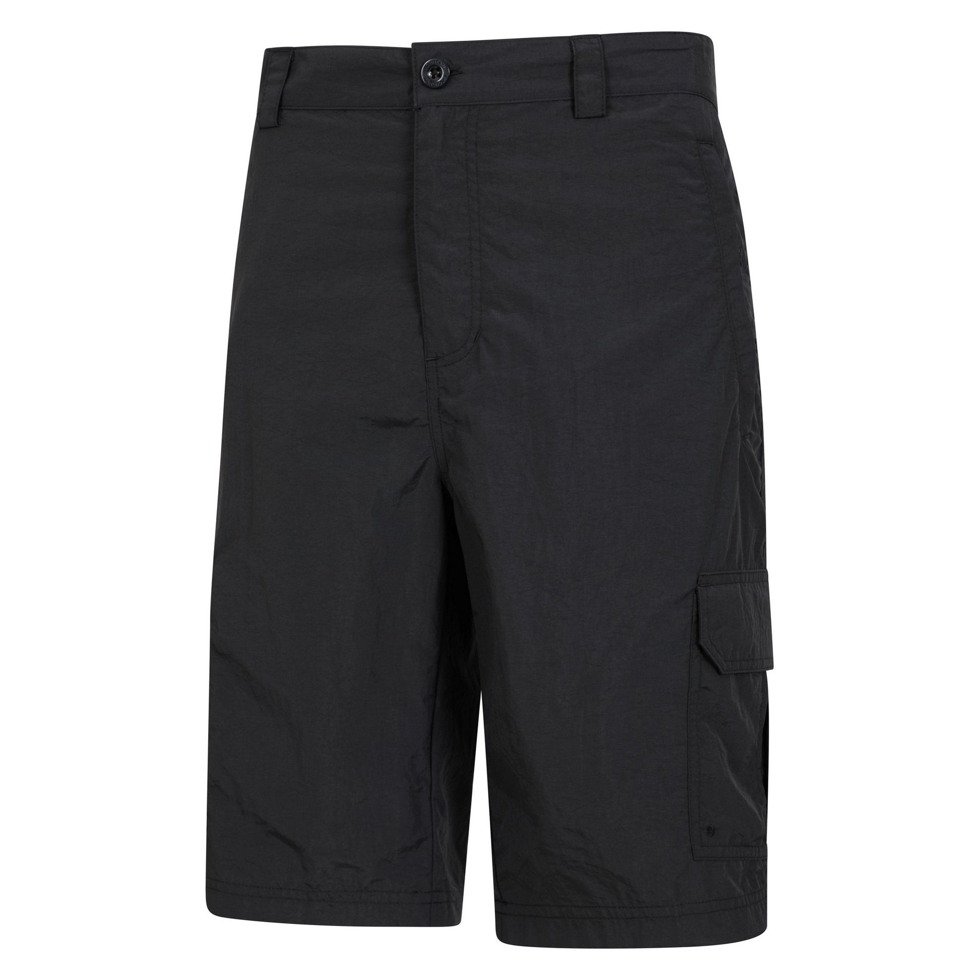 Black - Side - Mountain Warehouse Mens Explore Cargo Shorts