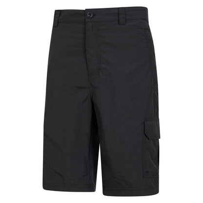 Black - Side - Mountain Warehouse Mens Explore Cargo Shorts