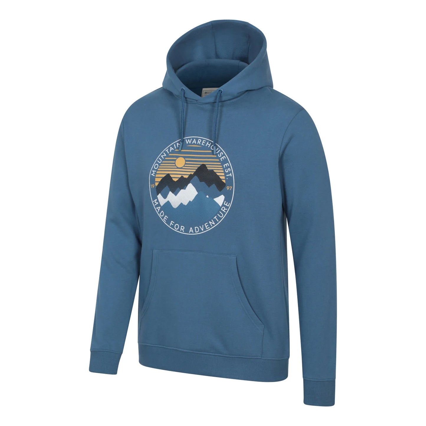 Blue - Side - Mountain Warehouse Mens Sunset Hoodie