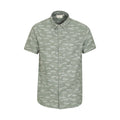 Green - Front - Mountain Warehouse Mens Fish Easy-Care Shirt