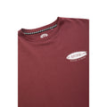 Burgundy - Side - Animal Mens Chase Organic T-Shirt
