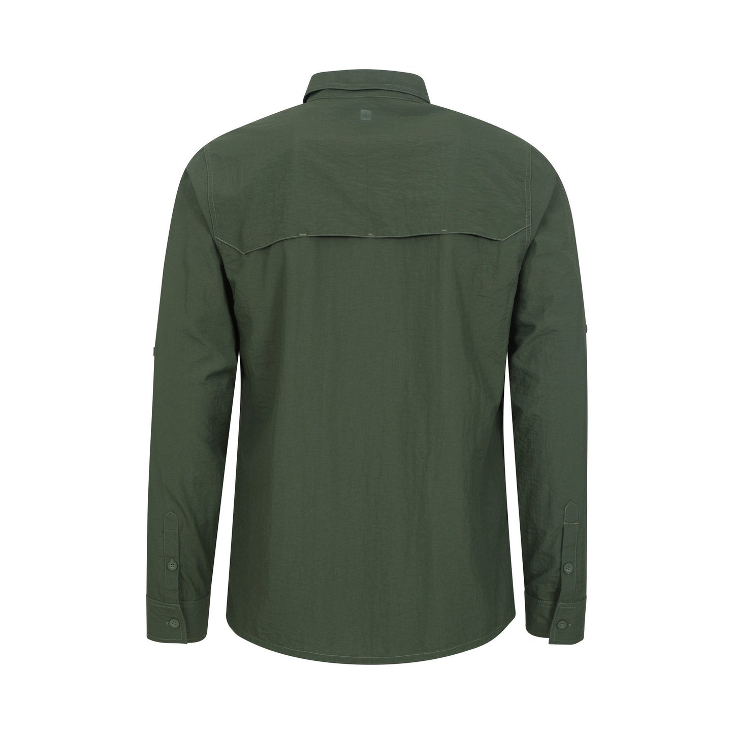 Khaki Green - Front - Mountain Warehouse Mens Navigator II UV Protection Shirt