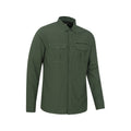 Khaki Green - Back - Mountain Warehouse Mens Navigator II UV Protection Shirt