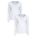 White - Front - Mountain Warehouse Womens-Ladies Eden Organic T-Shirt (Pack of 2)