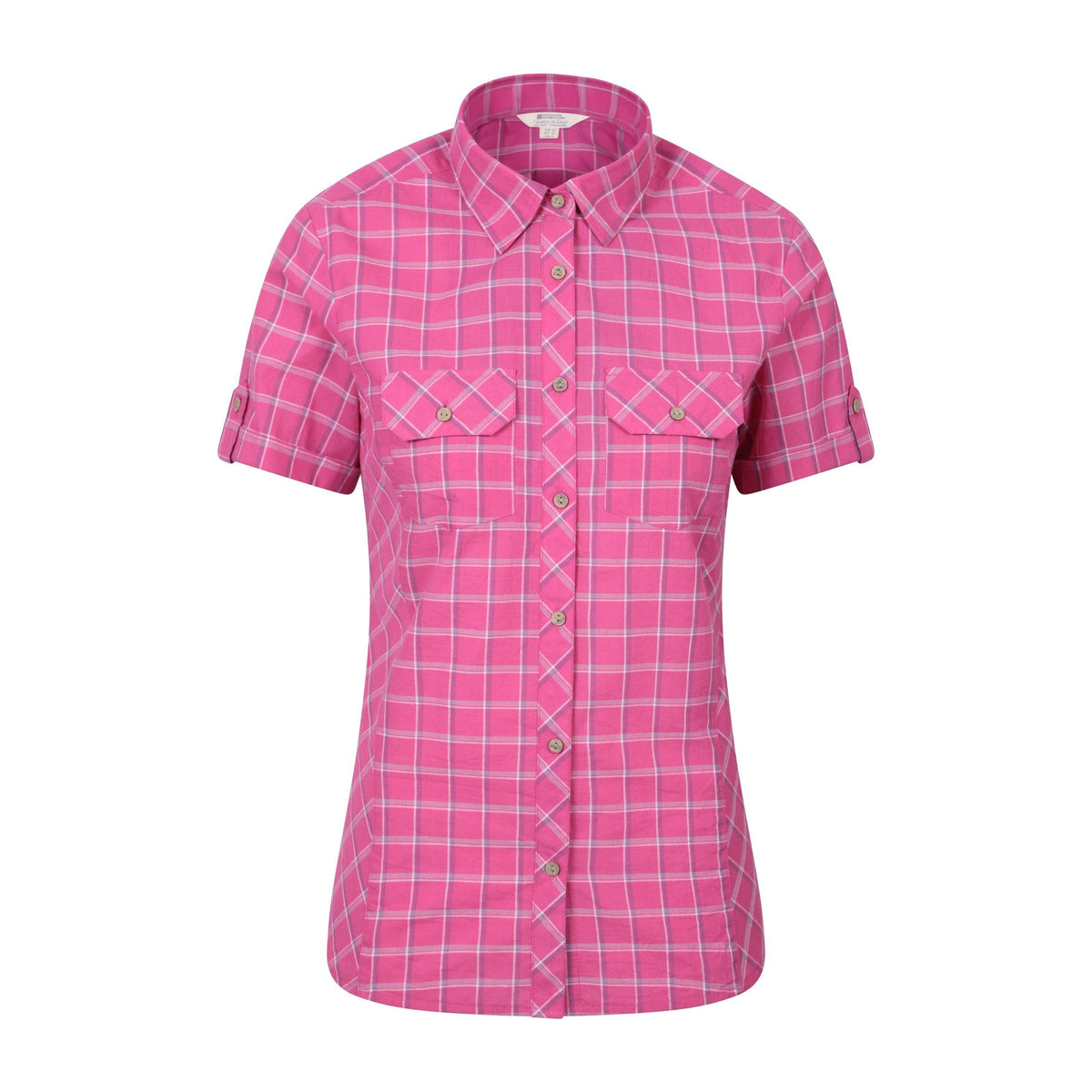 Bright Pink - Front - Mountain Warehouse Womens-Ladies Cotton Holiday Shirt