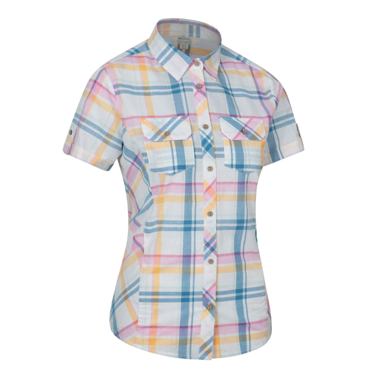 White - Side - Mountain Warehouse Womens-Ladies Cotton Holiday Shirt