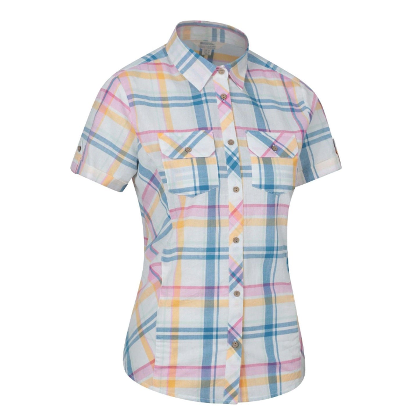 White - Side - Mountain Warehouse Womens-Ladies Cotton Holiday Shirt