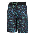 Blue - Side - Mountain Warehouse Childrens-Kids Wave Long Length Swim Shorts