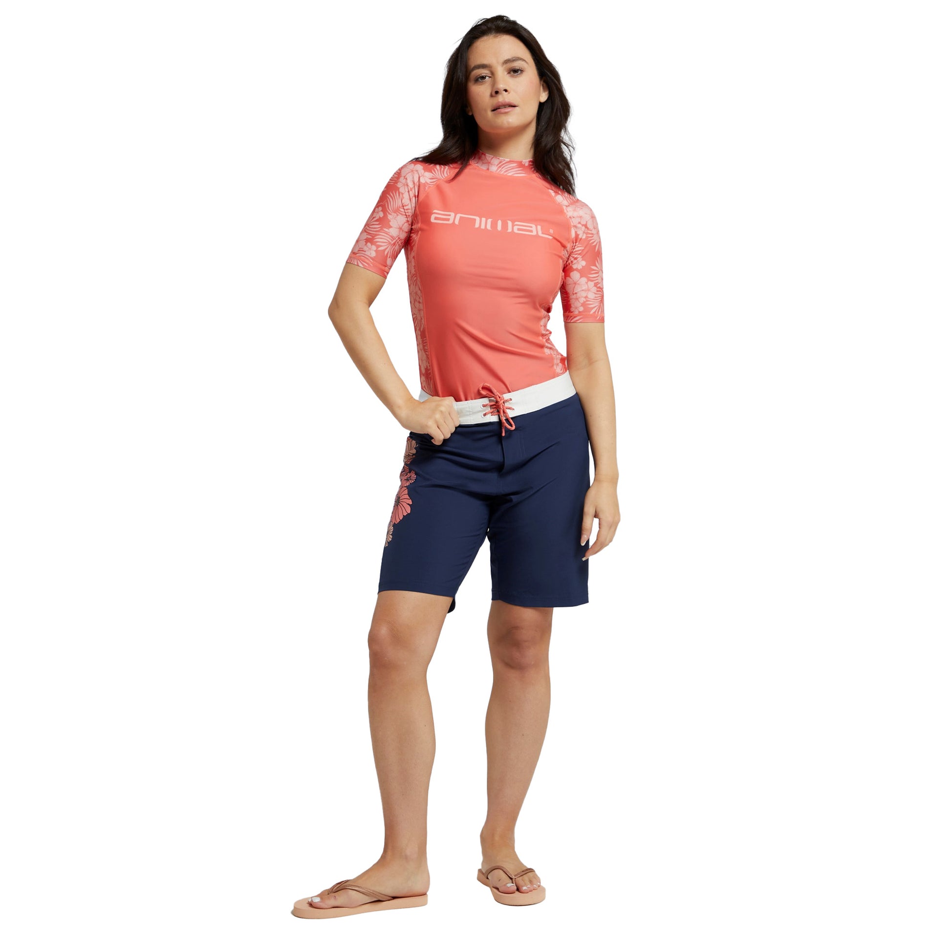 Dark Blue - Lifestyle - Animal Womens-Ladies Nora Classic Boardshorts