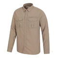 Beige - Lifestyle - Mountain Warehouse Mens Navigator II Mosquito Repellent Shirt
