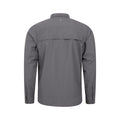 Grey - Back - Mountain Warehouse Mens Navigator II Mosquito Repellent Shirt