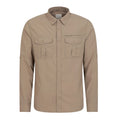 Beige - Front - Mountain Warehouse Mens Navigator II Mosquito Repellent Shirt