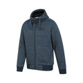 Dark Blue - Side - Mountain Warehouse Mens Nevis II Faux Fur Hoodie