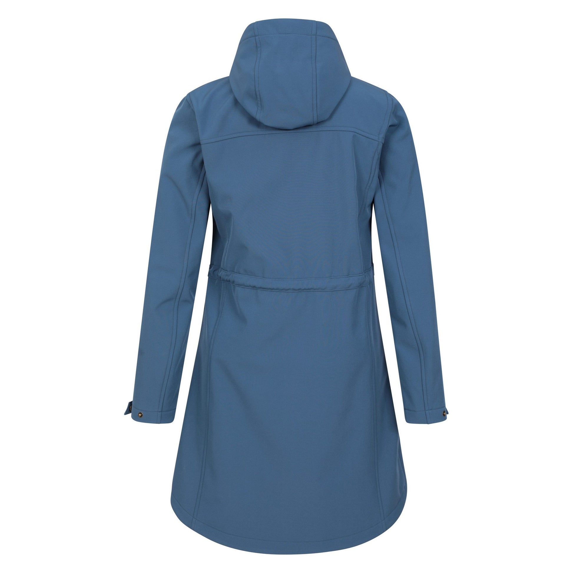 Blue - Back - Mountain Warehouse Womens-Ladies Bastet Softshell Longline Jacket