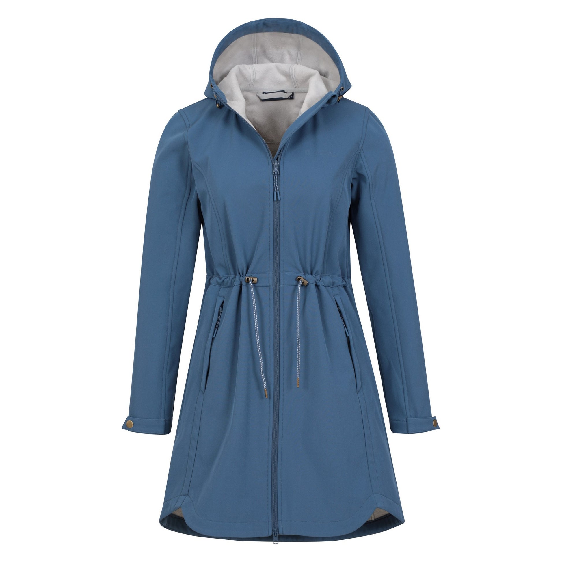 Blue - Close up - Mountain Warehouse Womens-Ladies Bastet Softshell Longline Jacket