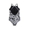 Black - Back - Animal Womens-Ladies Zora Tropical Leaves One Piece Swimsuit