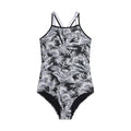 Black - Front - Animal Womens-Ladies Zora Tropical Leaves One Piece Swimsuit