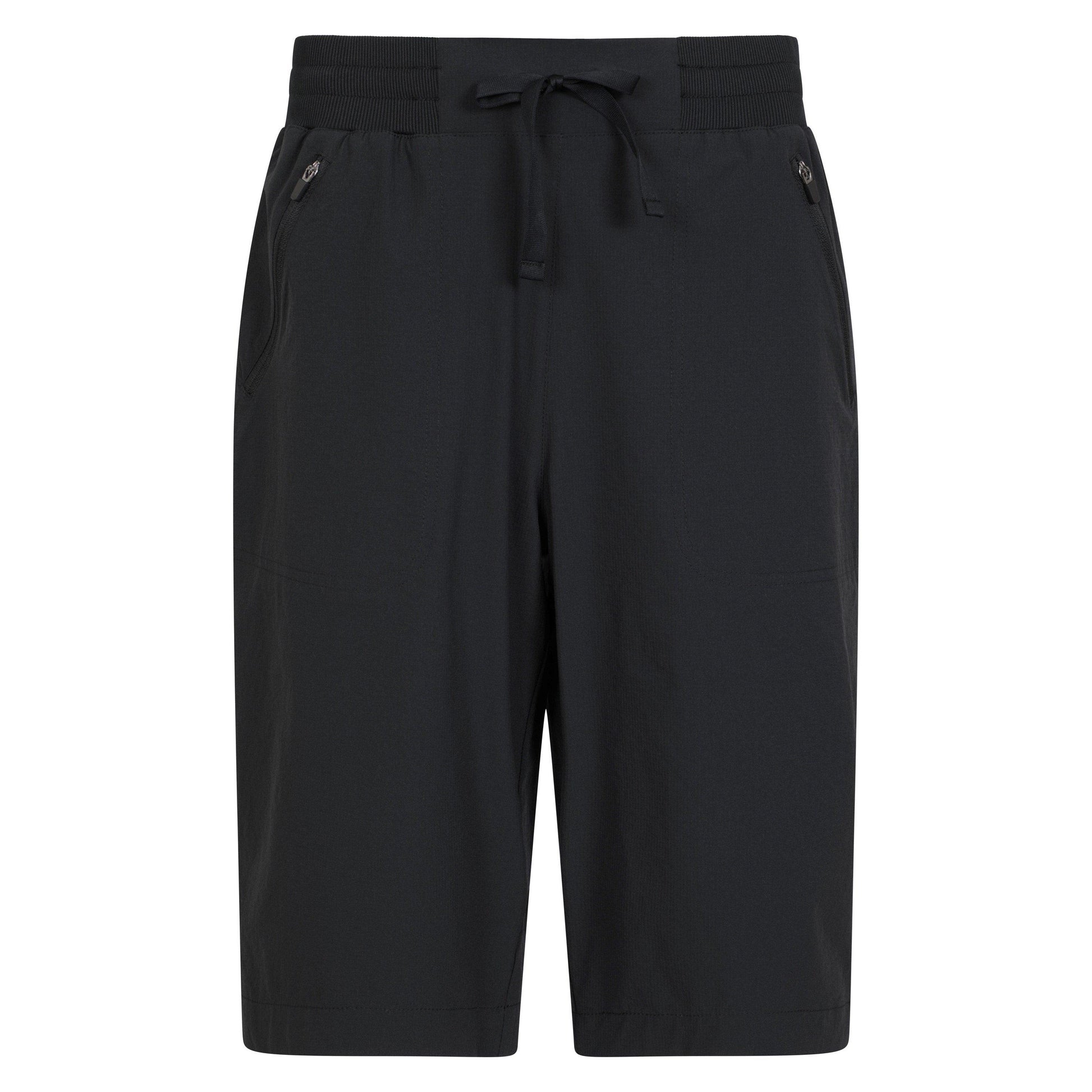 Black - Front - Mountain Warehouse Womens-Ladies Explorer Long Shorts