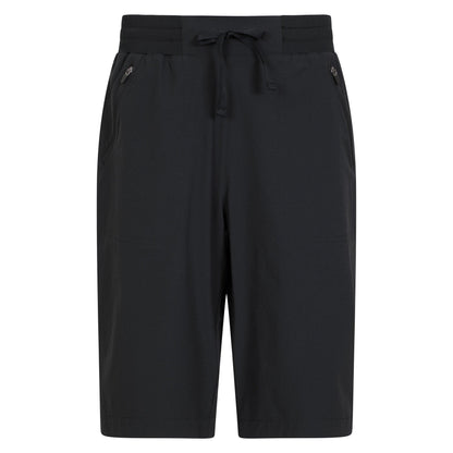 Black - Front - Mountain Warehouse Womens-Ladies Explorer Long Shorts