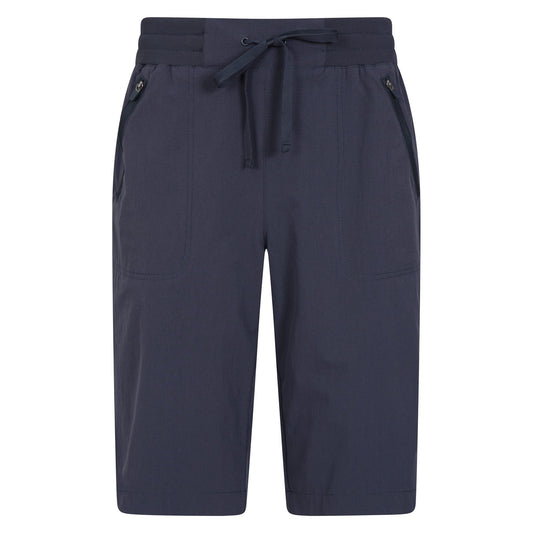 Dark Blue - Front - Mountain Warehouse Womens-Ladies Explorer Long Shorts