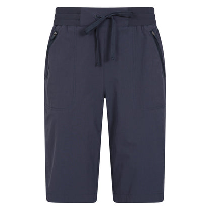 Dark Blue - Front - Mountain Warehouse Womens-Ladies Explorer Long Shorts