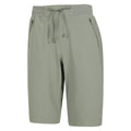 Khaki Green - Side - Mountain Warehouse Womens-Ladies Explorer Long Shorts