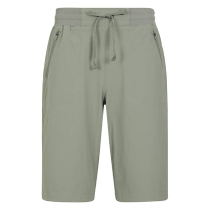 Khaki Green - Front - Mountain Warehouse Womens-Ladies Explorer Long Shorts