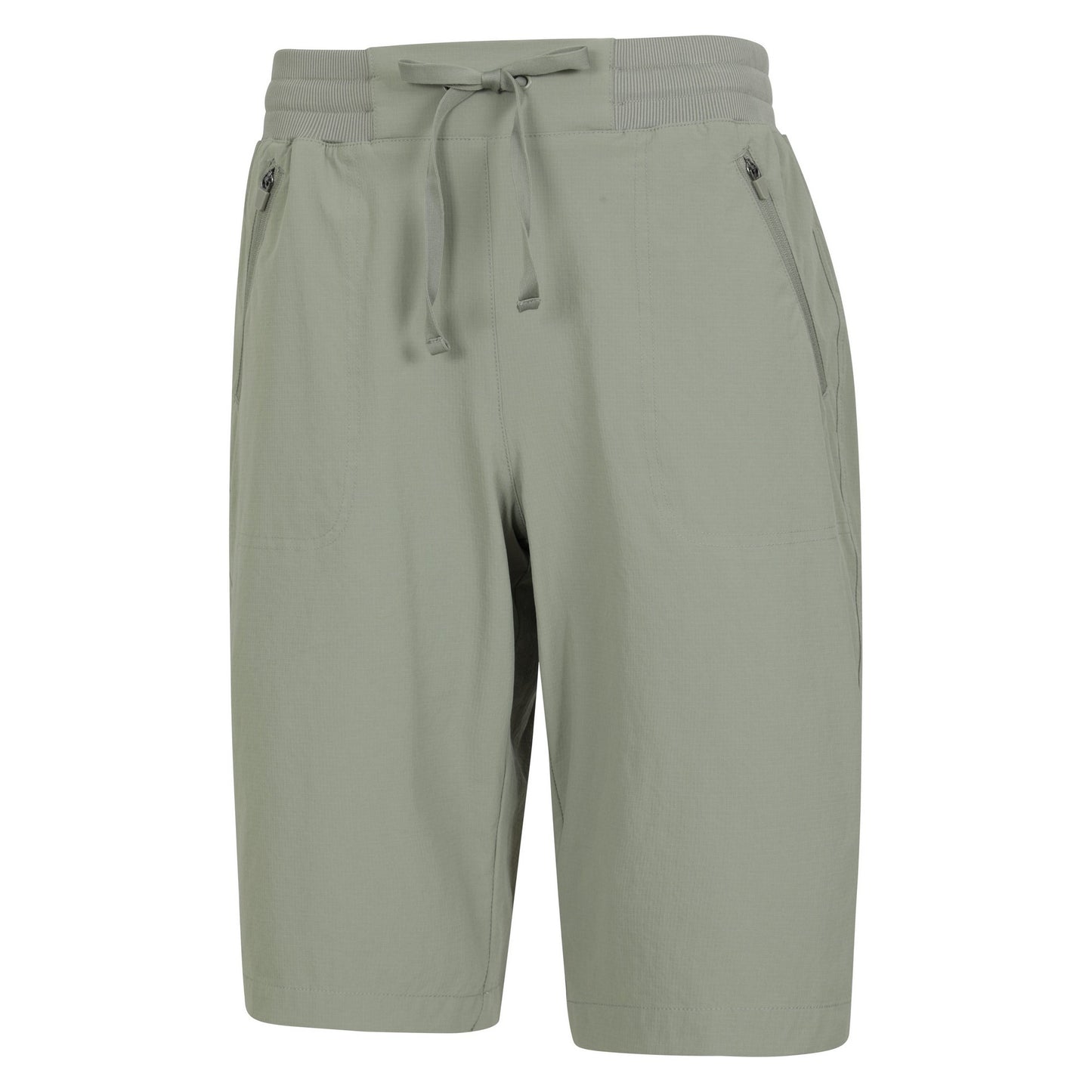 Khaki Green - Side - Mountain Warehouse Womens-Ladies Explorer Long Shorts