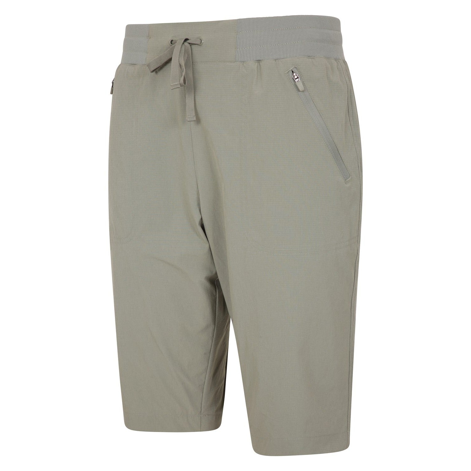 Khaki - Side - Mountain Warehouse Womens-Ladies Explorer Long Shorts
