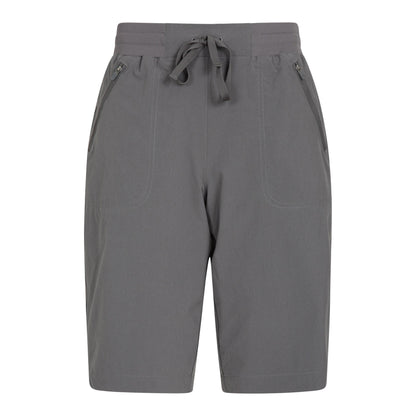 Dark Grey - Front - Mountain Warehouse Womens-Ladies Explorer Long Shorts