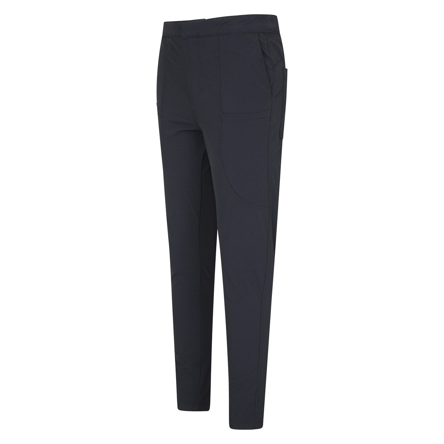 Black - Side - Mountain Warehouse Womens-Ladies Regular Kesugi Stretch Slim Trousers