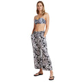 Monochrome - Pack Shot - Animal Womens-Ladies Tassia Leaf Print Recycled Cropped Trousers