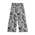 Monochrome - Front - Animal Womens-Ladies Tassia Leaf Print Recycled Cropped Trousers