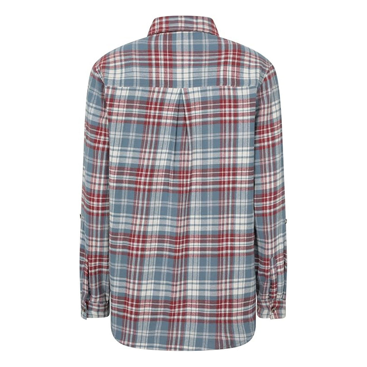 Pale Blue - Back - Mountain Warehouse Womens-Ladies Balsam Brushed Flannel Longline Shirt