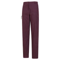 Burgundy - Side - Mountain Warehouse Womens-Ladies Winter Hiker Stretch Hiking Trousers