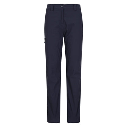 Navy - Front - Mountain Warehouse Womens-Ladies Winter Hiker Stretch Hiking Trousers