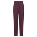 Burgundy - Front - Mountain Warehouse Womens-Ladies Winter Hiker Stretch Hiking Trousers