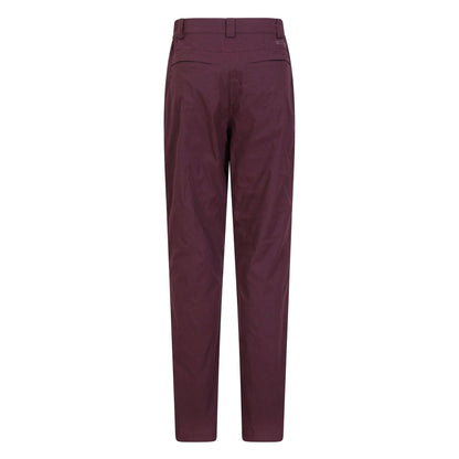 Burgundy - Back - Mountain Warehouse Womens-Ladies Winter Hiker Stretch Hiking Trousers