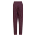 Burgundy - Back - Mountain Warehouse Womens-Ladies Winter Hiker Stretch Hiking Trousers