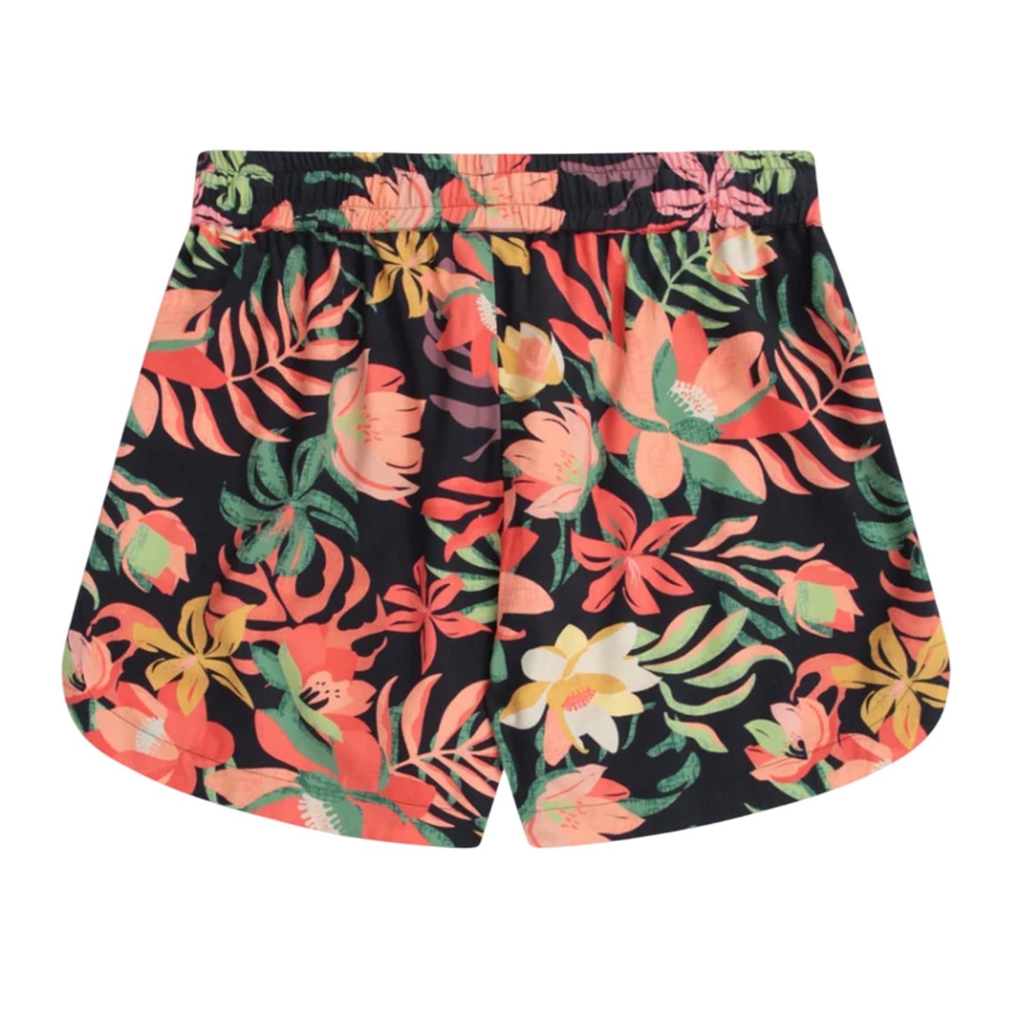 Black - Back - Animal Womens-Ladies Sand Dune Recycled Printed Shorts